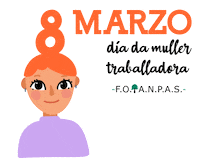 Dia Da Muller Traballadora Sticker by FOANPAS