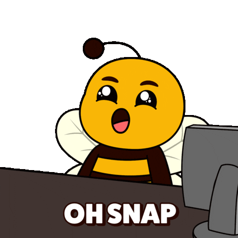 Uh Oh Wow Sticker by Plan Bee Studios