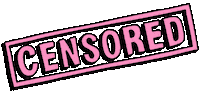 Censored Sticker by exotic cancer