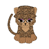 Snow Leopard Cat Sticker by Evewear