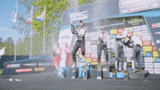 Winner Motorsport GIF by FIA European Rally Championship