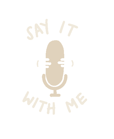 Say It With Me Microphone Sticker
