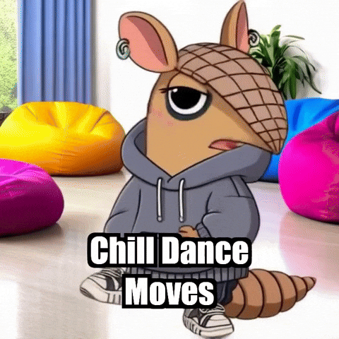 Dance Armadillo GIF by Chillo Dillo