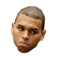 chris brown Sticker