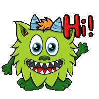 Hallo Say Hi Sticker