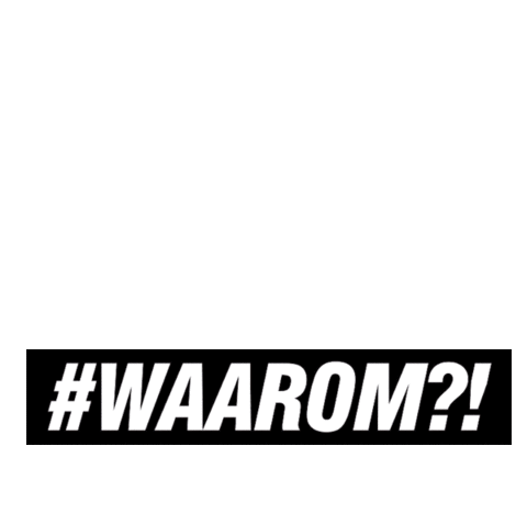 waarom_avrotros giphyupload huh why waarom Sticker