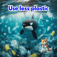 Natur-Clean-up plastic orca plastik naturschutz GIF
