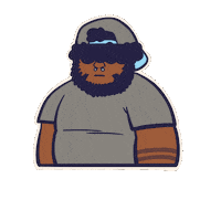 Beard Thumbs Up Sticker by MokaJake