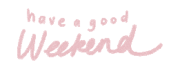 The Weekend Pink Sticker by Catharina Stewart