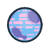 World Planet Sticker by Órbita Studios