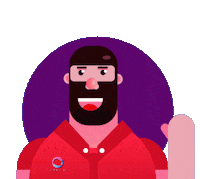 Hello Sticker by Órbita Studios