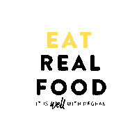 wellwithmeghan nutrition always hungry real food eat real food Sticker