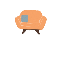 KanvaHomeAndLiving home chill up relax Sticker