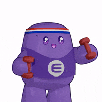 enjincoin workout blobby enjin GIF