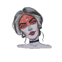 Art Girl Sticker