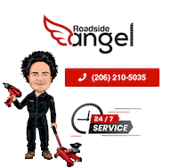 roadsideangel angel road side roadside Sticker