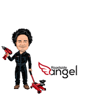 roadsideangel angel road side roadside Sticker