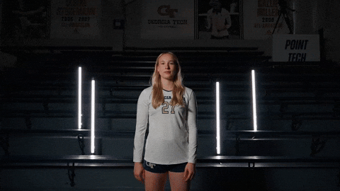 Georgia Tech Volleyball GIF by Georgia Tech Yellow Jackets
