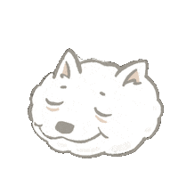 Sleepy Dog Sticker