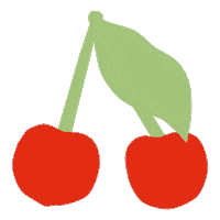 Fruit Cherry Sticker by Splendid Spoon