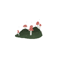 RoMadeThat mushroom folk mushrooms folklore Sticker