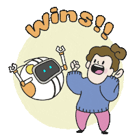 Happy Party Sticker by Lisa Vertudaches