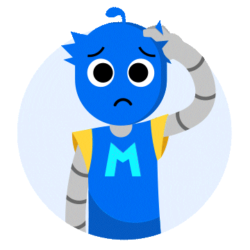 Wited cool like confused robot Sticker