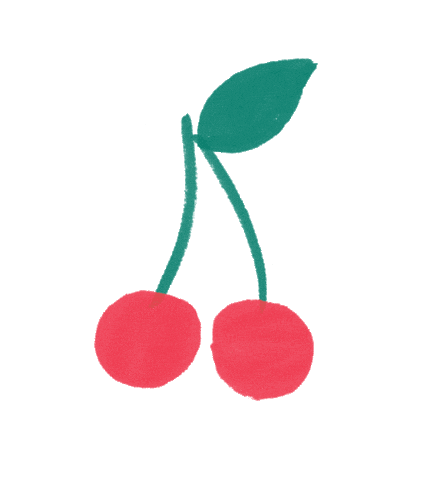 Stone Fruit Sticker by Meri Meri