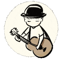 Guitar Band Sticker