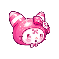 CandyKultLand reaction pink kawaii sticker Sticker