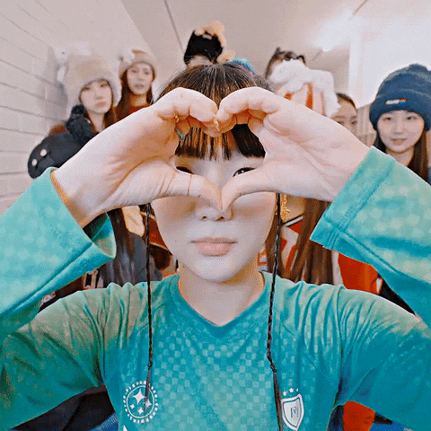 Helmets giphyupload kpop heart k-pop GIF