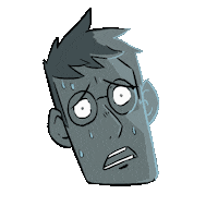 monsieurboite panic gerald leopold leperave Sticker