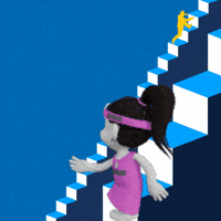 Keep Going Step By Step GIF by Zhotcita