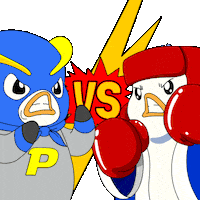 Angry Fight Sticker by Pudgy Penguins