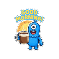 Happy Good Morning Sticker by Momo & Tulus