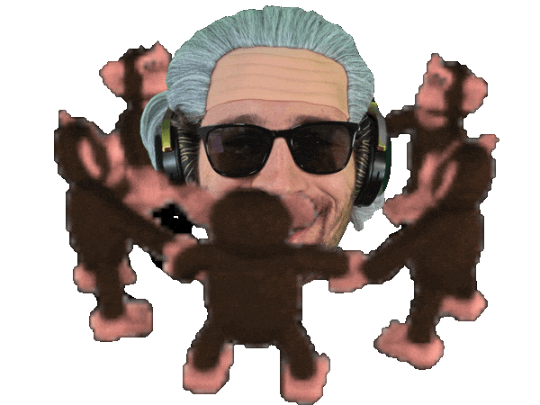 Monkey Spinning Sticker