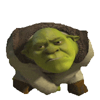sad shrek STICKER by imoji