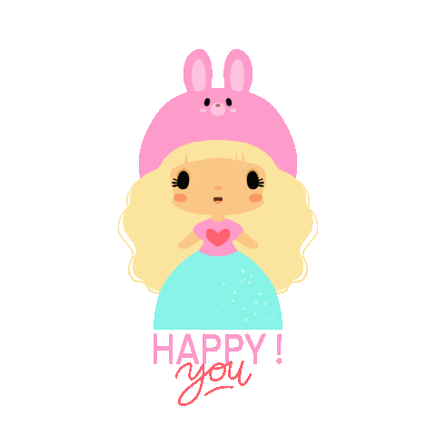 Happy Girl Sticker