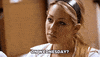 Reality tv gif. Lauren Conrad on The Hills looks at someone with a serious expression and says, “On Wednesday?”
