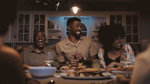 Dinner Party GIF by CG Coralisle