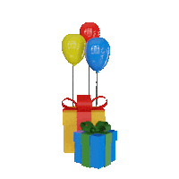 Happy Birthday 3D Sticker by SuperGSATB