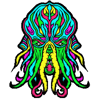 Hungry Neon Sticker
