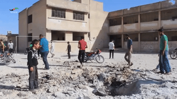Playground Craters and Bombed-Out Buildings: The Harsh Reality for Syrian Schoolchildren