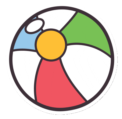 Summer Beach Ball Sticker by Skokie Public Library