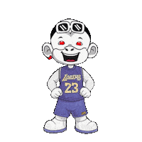 La Lakers Sticker by Zhot Shop