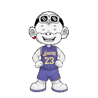 La Lakers Sticker by Zhot Shop