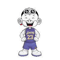 La Lakers Sticker by Zhot Shop