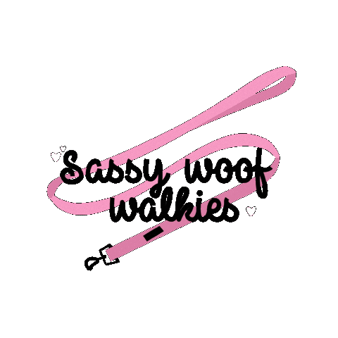 Leash Walkies Sticker by Sassy Woof