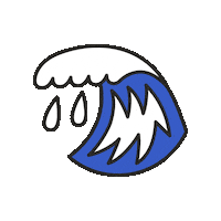 maevechocolate water beach wave ocean Sticker