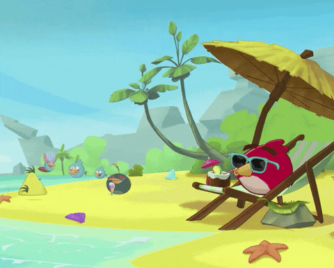 fun chilling GIF by Angry Birds